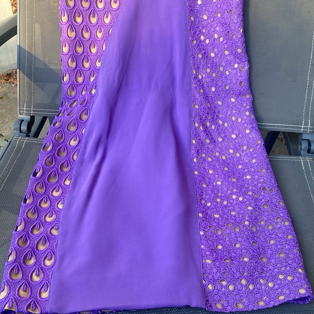 VERSACE for H&M Eyelet Lace Silk Mini Dress, Size 6 - Picture 2 of 6